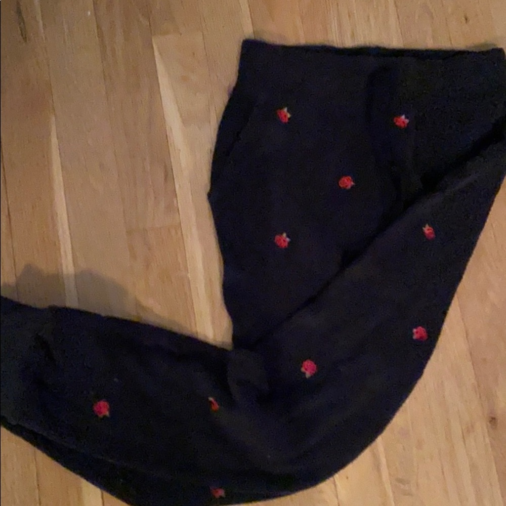 Sweatpants with rose print